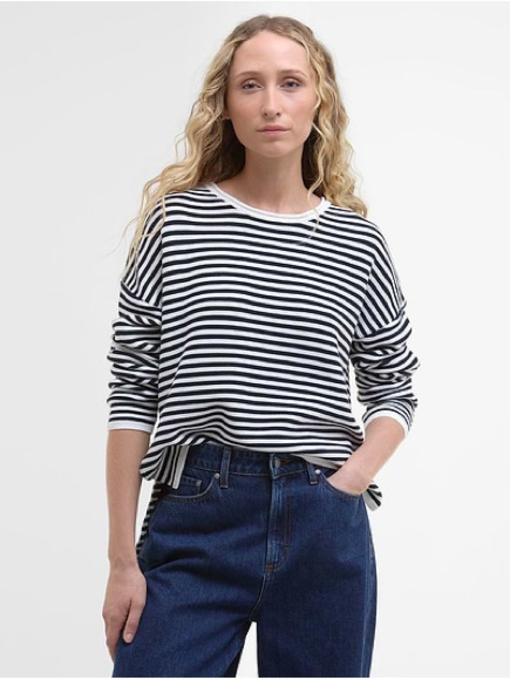 💙💗💙 BARBOUR MARINE STRIPE KNITTED JUMPER SIZE 6